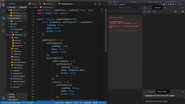 React JS for beginners: Tutorial 12 - Create custom react hooks
