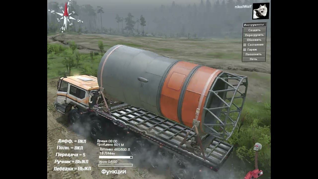 SpinTires Обзор Azov-73210