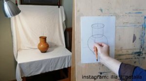 Учебный рисунок. Крынка.