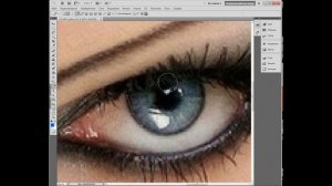 Фотошоп.Глаза насыченый цвет.