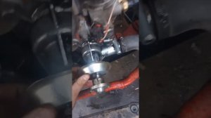 Ремонт шкива водяного насоса