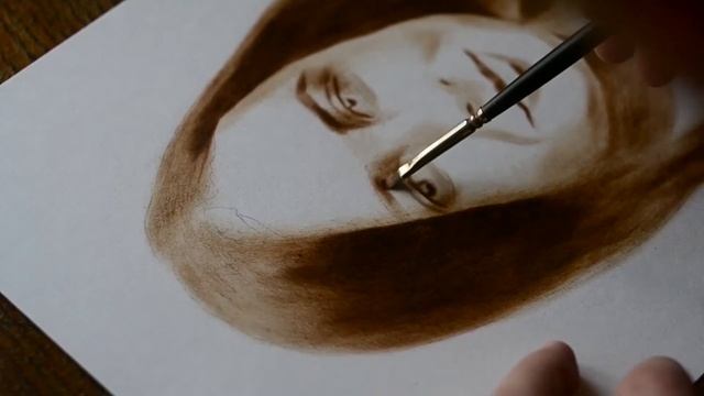 Портрет олійними фарбами / Портрет маслом / Сухая кисть / Art / Рисунок смотреть онлайн