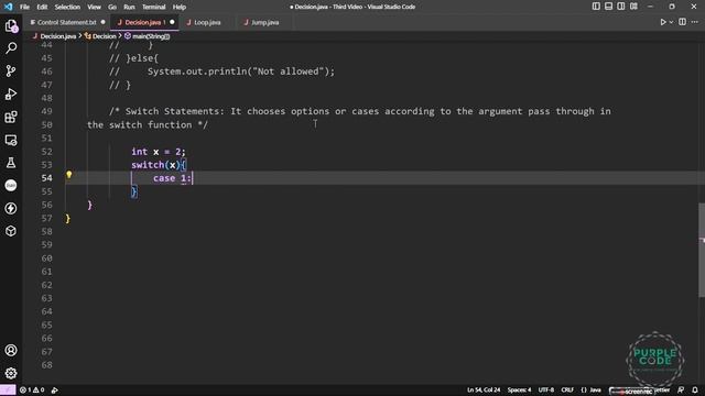 Java Control Statements: A Comprehensive Guide for Beginners || Video 03 || @PurpleCode404 смотреть онлайн