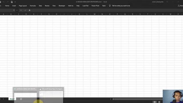 UI DESIGN DROP DOWN MENU USING USERFORM VBA EXCEL