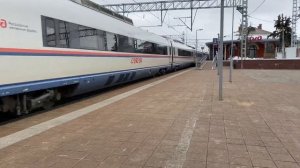 Электропоезд #сапсан ЭВС2 - 01, ходом по станции Тверь на Санкт-Петербург