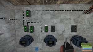 Схема автоматических печей в игре Rust
