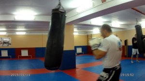 Отработка двойки в мешок.