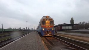 Положил камеру под рельсы. Вызвали полицию... Старый Венгерский дизель поезд Д1. Черкассы Украина