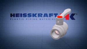 Полипропиленовый шаровой кран Heisskraft