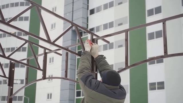 Видеоинструкция по сборке навеса Ладный односкатный