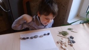 Развивающие игры из природного материала "Картина -Пляж"