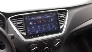 Магнитола LeTrun на Hyundai Solaris 2017 года