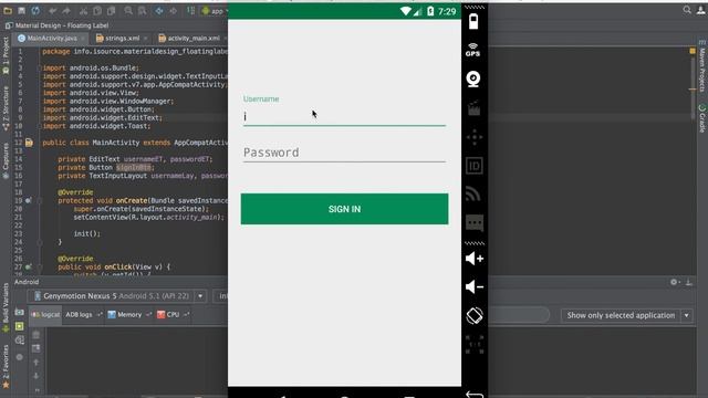 Android - Floating labels for EditText смотреть онлайн