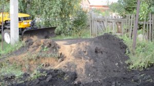 Самодельный передний отвал на минитрактор Dong Feng DF304