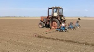 Бахчевая самодельная сеялка для  т-25