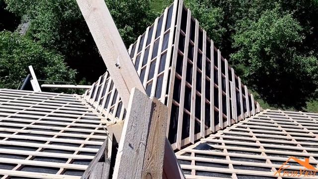 Монтаж сложной кровли/металлочерепица
