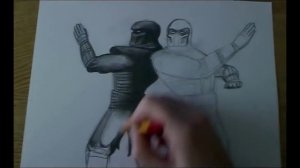 How to draw Noob Saibot  Shadow - Mortal Kombat