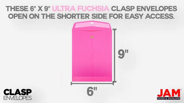Ultra Fuchsia 6x9 Clasp Envelope смотреть онлайн