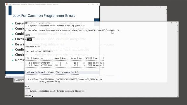 Common Oracle SQL Tuning Errors - Lesson 4: Insure Index Use смотреть онлайн
