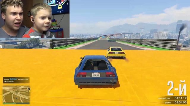 ГТА 5 ГОНКИ НА ЛЕТАЮЩЕЙ МАШИНЕ!!!? Играем в GTA V ONLINE? | МЫ С ВАМИ смотреть онлайн