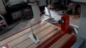 6D CNC router. dynomotion kflop. Датчик вылета инструмента и демонстрация TCP. 6Д ЧПУ.