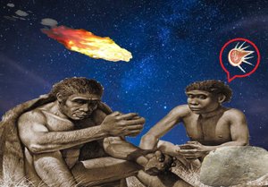 Космические странники, прибывшие в древние времена, навечно напечатлены на камне.