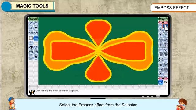 Emboss Effect in Tux Paint смотреть онлайн