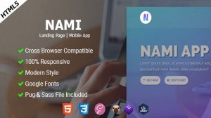 Nami App | Landing page | Themeforest Website Templates and Themes