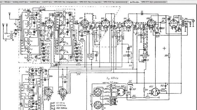 Разбор схемы радиоприёмника ТПС-54С | Каждый блок по отдельности и все блоки совместно смотреть онлайн