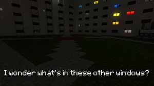 Backrooms Level 188 (The Courtyard of windows) in Minecraft