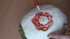 Как вырезать арбуз Карвинг из овощей и фруктов арбузный карвинг