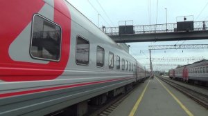 ТЭП70БС-232 с пассажирским поездом Киров-Кисловодск, ст.Ижевск