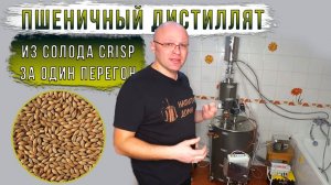 Пшеничный дистиллят из солода Crisp за один перегон.