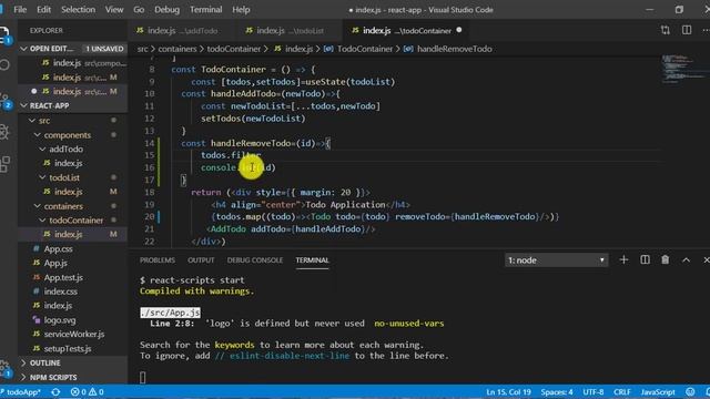 Delete todo from list | Todo List || React Project - part 3 || Deploy in Github for freeTutorial смотреть онлайн