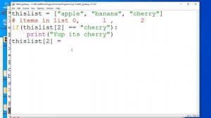 Python Lesson#5 - lists and  tuples