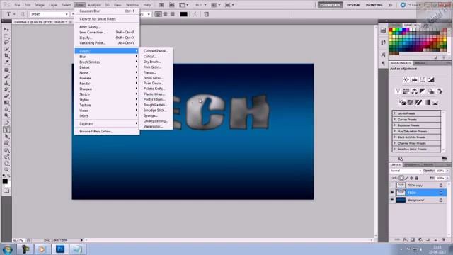 Water text tutorial photoshop cs5...!! смотреть онлайн