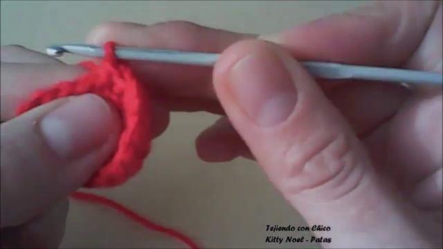 Tutorial amigurumi Hello Kitty Noel - Patas