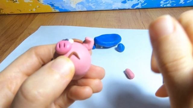 КАК СЛЕПИТЬ ИЗ ПЛАСТИЛИНА Поросеночка?\ВИДЕО ЛЕПКА/MODELING FROM PLASTICINE