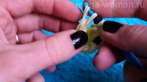 Фигурки из резинок. Фигурка из резинок "Смайлик" без станка