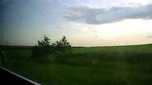 Вид из окна вагона рельсового автобуса