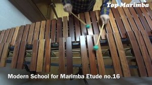 Etude no.16 from Modern School for Xylophone Marimba Vibraphone by Morris Goldenberg