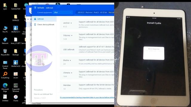 Untethered Jailbreak IPad Mini 1 IOS 9.3.5 By 3utool
