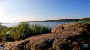 Звуки природы, шум ветра и плеск воды [4k]