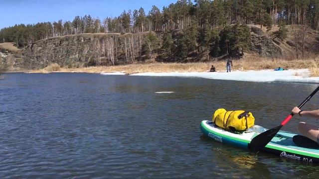 SUP сплав по реке Миасс в апреле смотреть онлайн