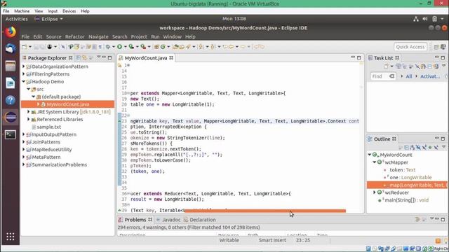 MapReduce and Design Patterns - Write and Execute Word Count Program смотреть онлайн