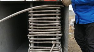 Теплообменик для нагрева воды из котла отопление.