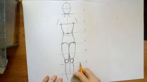УРОК 1 Фигура человека, пропорции, эскиз.