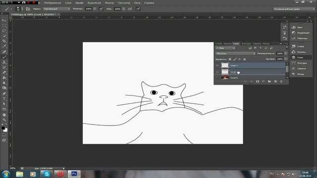 Как Сделать Контурный Рисунок в PhotoShop смотреть онлайн