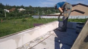 Затирка, выравнивание газоблока. Штробление под арматуру. Армирование кладки. Кладка на клей и пену