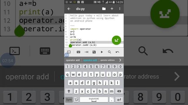 How to use Addition in python using Qpython on android phone simple maths in python смотреть онлайн